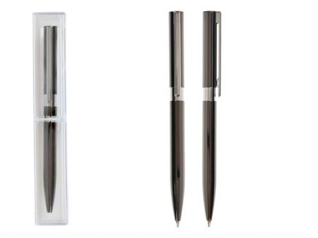 Kuličková pero Gunmetal kovové 