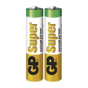 Baterie AAA mikrotužka 1.5V 2 kusy GP SuperAlkaline ve fólii (GP LR03) Alkalická baterie