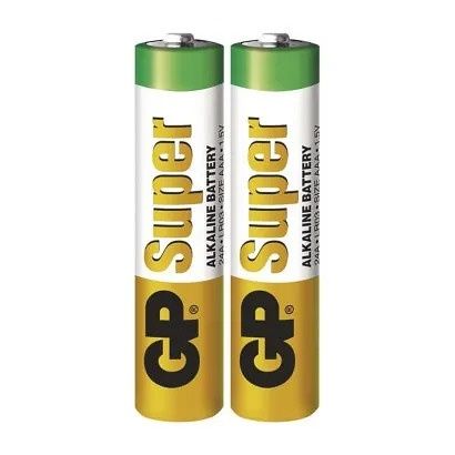 Baterie AAA mikrotužka 1.5V 2 kusy GP SuperAlkaline ve fólii (GP LR03) Alkalická baterie