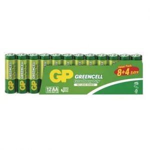 GP Zinková baterie GP Greencell AA (R6) - 12kusů