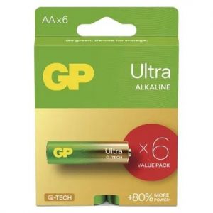 GP Alkalická baterie GP Ultra AA (LR6) - 6kusů