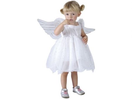 Kostým na karneval - Andílek, 92-104 cm