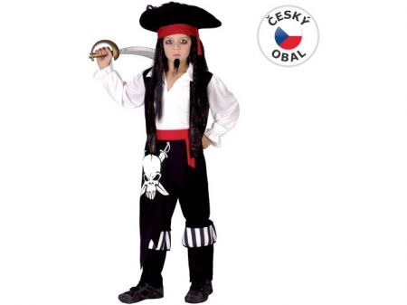 Kostým na karneval - Pirát, 120-130 cm