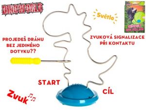Dinoworld hlavolam dinosaurus na baterie se světlem a zvukem 18x21cm v krabičce
