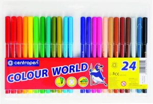 Popisovače vypratelné 7550 Centropen, sada 24 ks