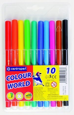 Popisovače vypratelné 7550 Centropen, sada 10 ks