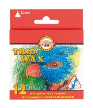 Trojhranné voskovky Trio Wax, 8,2 mm, sada 12 ks