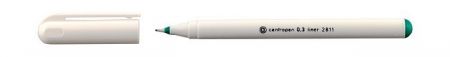 Popisovač 2811 liner Centropen, 0,3 mm, zelený