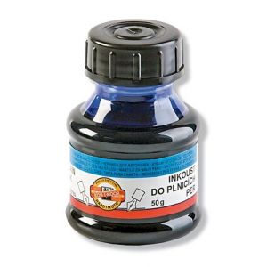Inkoust do plnících per, 50 ml, modrý