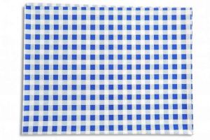 Ubrus PVC, 65 x 50 cm, modré káro
