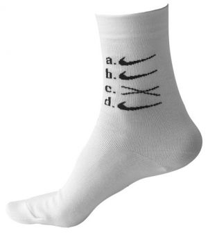 Ponožky učitelovy fajfky, bílé, unisex, velikost 42-46