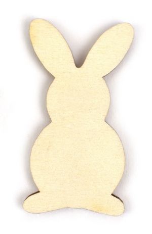 Dřevěný výřez, zajíc 2, 5,5 cm