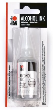 Alkoholový inkoust Marabu, stříbrná 20ml