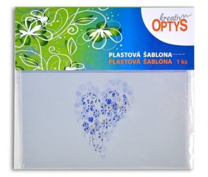 Šablona srdce, pr. 7 cm a 5,5 cm, sada 2 ks