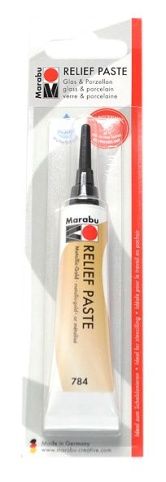 Kontura na sklo a porcelán Marabu, zlatá, 20 ml