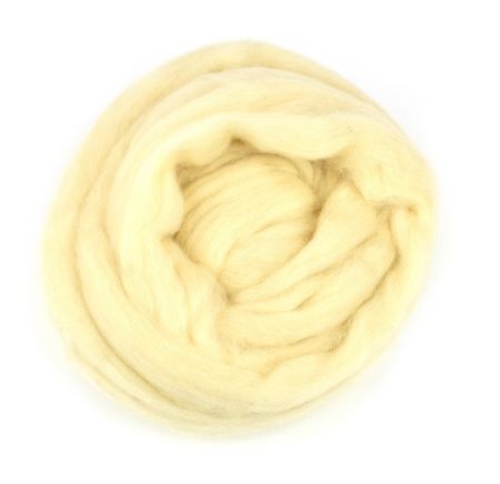 Česaná vlna jemná 01, 100 g, přírodní