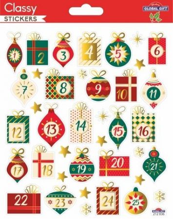 Samol. GG vánoční CLS 212036 Advent Numbers Gifts