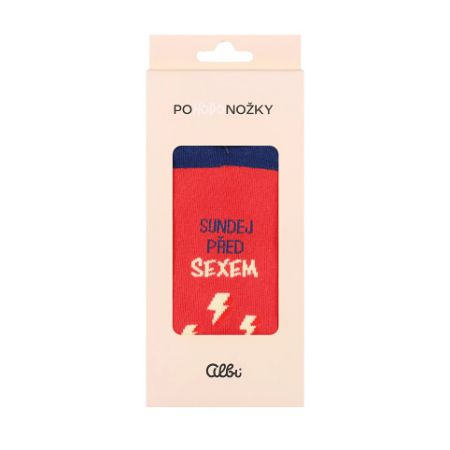 ALBI Ponožky_před sexem sundej vel. 39-42
