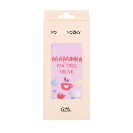 ALBI Ponožky_maminka má dnes volno vel. 35-38