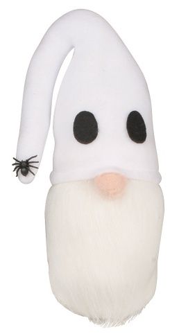 Skřítek duch z filcu na postavení bílý 23 cm