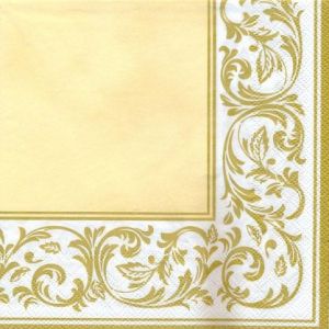 Ubrousky MAKI L (20ks) Rococo Pattern Ecru