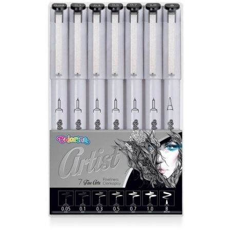 Colorino Artist fixy 7ks Fineliners