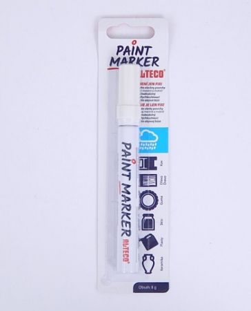 ALTECO Popisovač 9572/40430/BÍLÝ matný lakový