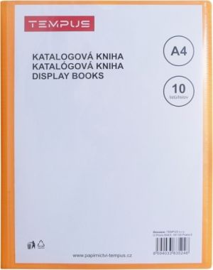 Katalogová kniha Tempus 10 listů oranžová