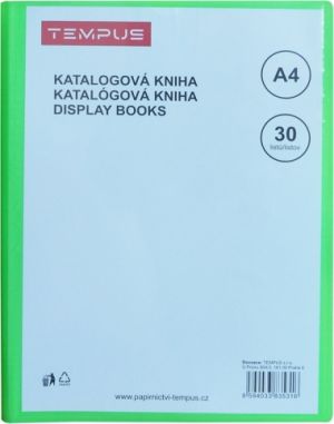 Katalogová kniha Tempus 30 listů zelená