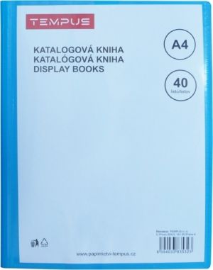 Katalogová kniha Tempus 40 listů modrá