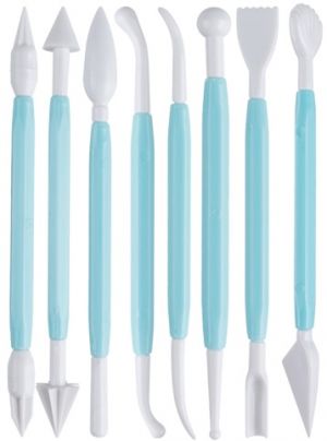 Modelovací dlátka plast 8ks PY002