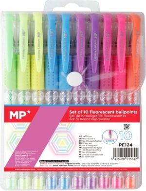 Popisovač gel fluo 10ks PE124