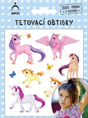 Dětské tetovací obtisky - jednorožci 04