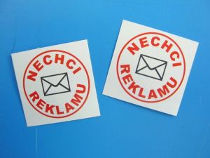 Samolepka 391 "Nechci reklamu" malá