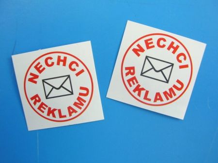 Samolepka 391 "Nechci reklamu" malá