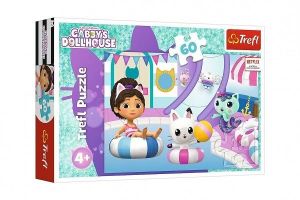 Puzzle Gabby u bazénu/Gabby‚s Dollhouse 33x22cm 60 dílků v krabici 21x14x4cm