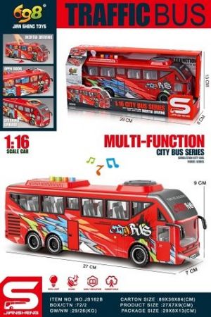 Autobus červený 1:16