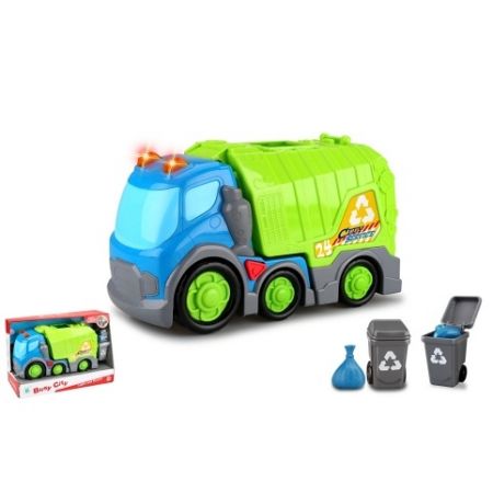 Kiddy Go! Popelářský vůz se světlem a zvukem, 31 cm