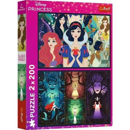 Puzzle 2x200 dílků Disney Princezny