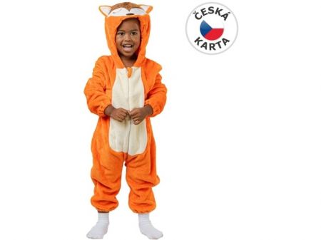 Šaty na karneval - liška, 92-104cm