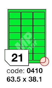 SAM.ETIKETA ZELENA 63,5x38,1/100ks