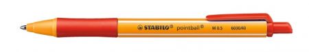 STABILO Kuličkové pero - pointball - červená
