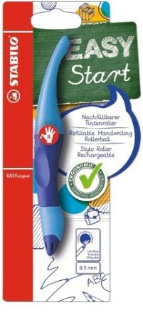STABILO Ergonomický roller pro praváky - EASYoriginal tmavě modrá/světle modrá - vč. bombi
