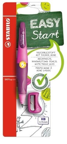 STABILO Ergonomická mechanická tužka pro leváky - EASYergo 3.15 růžová/fialová - vč. 1 náh