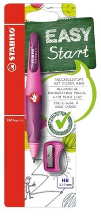 STABILO Ergonomická mechanická tužka pro praváky - EASYergo 3.15 růžová/fialová - vč. 1 ná