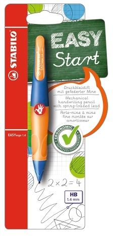 STABILO Ergonomická mechanická tužka pro praváky - EASYergo 1.4 ultramarínová/neonová oran