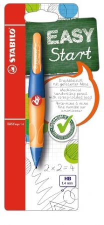STABILO Ergonomická mechanická tužka pro praváky - EASYergo 1.4 ultramarínová/neonová oran
