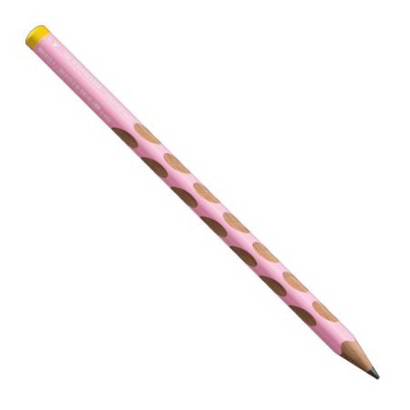 STABILO Ergonomická grafitová tužka pro leváky - EASYgraph pastelová růžová - Stupeň tvrdo
