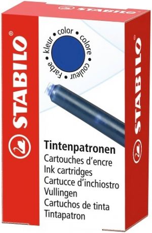 STABILO Náhradní náplň - Refill - 24x 6 ks balení - modrý zmizíkovatelný inkoust