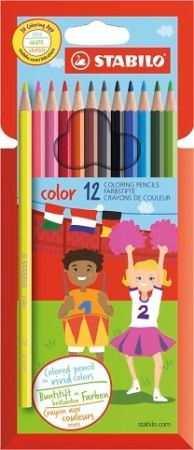 STABILO Pastelky - color - 12 ks sada - 12 různých barev vč. 2 neonových barev